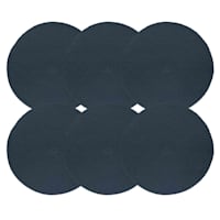 Set of 6 Round Shiori Placemats, Indigo