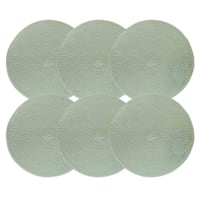 Set of 6 Round Shiori Placemats, Spruce