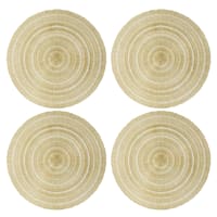 Set of 4 Audley Round Placemats, Gold