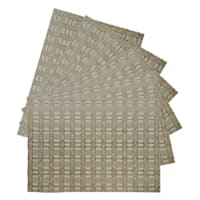 Set of 6 Marquis Prosecco Woven Vinyl Placemats, 13x18