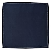 Set of 8 Navy Blue Cloth Napkins