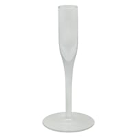 Clear Glass Taper Candle Holder, 7"