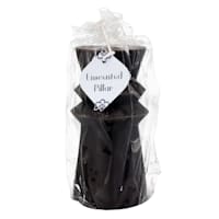 Tracey Boyd Black Unscented Totem Pillar Candle, 3x6
