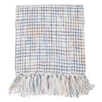 Ty Pennington Multicolor Fancy Yarn Woven Throw Blanket, 50x60