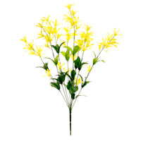 Yellow Freesia Floral Bush, 21"