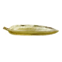Found & Fable Gold Leaf Incense Holder, 9"