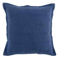 River Navy Ribbed Throw Pillow, 20"