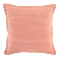 River Pink Ribbed Throw Pillow, 20"