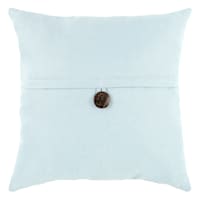 Clayton Light Button Throw Pillow, 24"