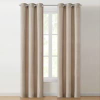 Jessica Tan Chenille Light Filtering Curtain Panel, 84"