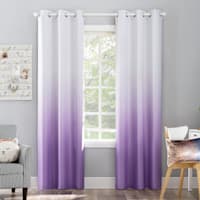 Tiny Dreamers Purple Ombre Blackout Grommet Curtain Panel, 84"