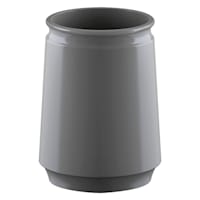 Honeybloom Finn Grey Metal Bath Tumbler, 5"