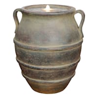 Honeybloom Pre-Lit Pot Outdoor Fountain, 17.7"