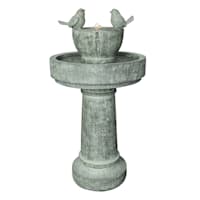Honeybloom Pedestal Bird Outdoor Fountain, 29.5"