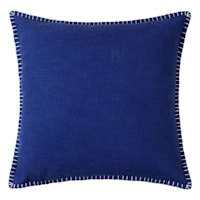Tracey Boyd Blue Woven Whipstitch Throw Pillow, 20"