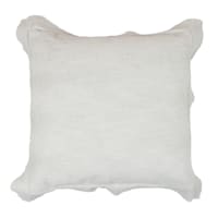 Honeybloom Grey Slub Textured Flange Throw Pillow, 20"