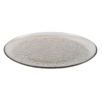 Found & Fable Grey Glass Dinner Plate