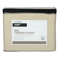 4-Piece Taupe 800 Thread Count Luxury Sheet Set, Queen