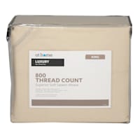 4-Piece Taupe 800 Thread Count Luxury Sheet Set, King