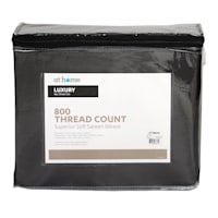 4-Piece Charcoal 800 Thread Count Luxury Sheet Set, Queen
