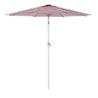 Stars & Stripes Flag Crank & Tilt Round Patio Umbrella, 7.5'