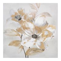 Providence Neutral Floral Canvas Wall Art, 24"