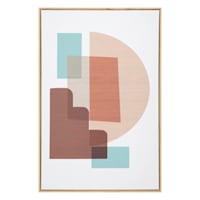 Framed Abstract Neutral Framed Canvas Wall Art, 20x30