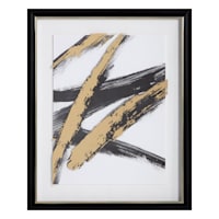 Crosby St. Glass Framed Abstract Print Wall Art, 18x21