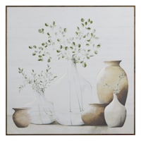 Honeybloom Framed Vases Canvas Wall Art, 30"