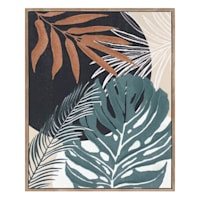Framed Leaves Canvas Wall Art, 30x24