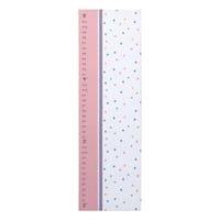 Tiny Dreamers Pink Polka Dot Height Ruler Wall Art, 12x48