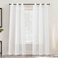 Anja Grommet Sheer Window Panel 84 White