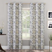 Ferrara Grey Grommet Light Filtering Curtain Panel, 84"
