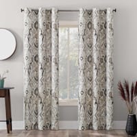 Narissa Mocha Light Filtering Grommet Curtain Panel, 84"