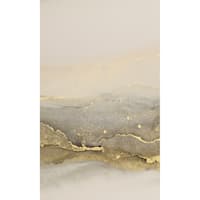 Abstract Foiled Neutral Canvas Wall Art, 36x60