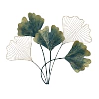 Found & Fable Metal Gingko Leaves Wall Decor, 27x21.5
