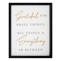 Providence Framed Grateful Sentiment Wall Sign, 11x14