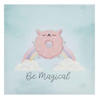 Tiny Dreamers Be Magical Glittered Canvas Wall Art, 12"