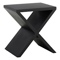Crosby St. Xena Accent Table, Black