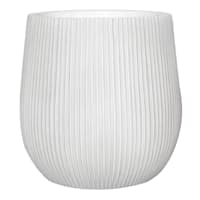 Salem White Synthetic Outdoor Planter, Medium