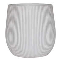 Salem White Synthetic Outdoor Planter, Small