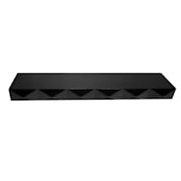 Crosby St. Black Geo Wall Ledge, 24"