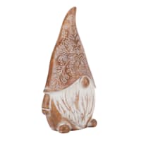 Honeybloom Floral Gnome Outdoor Garden Statue, 14"