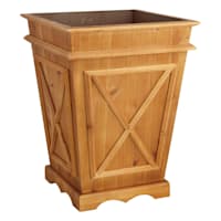 Providence Classic Natural Wood Outdoor Planter, Extra Large