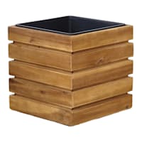 Park City Wooden Outdoor Planter, Small