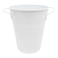 Willow Crossley Tall White Metal Outdoor Planter, Extra Small