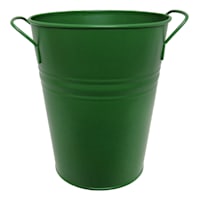 Willow Crossley Tall Green Metal Outdoor Planter, Extra Small