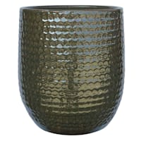 Honeybloom Honeycomb Tall Green Outdoor Planter, Large