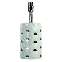 Found & Fable Teal Ceramic Cutout Accent Lamp, 14"