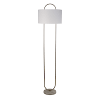 SILVER MARBLE FLOOR LAMP 60IN